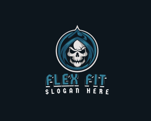 Monster Skull Reaper logo design