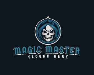 Monster Skull Reaper logo design