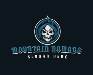 Monster Skull Reaper logo design