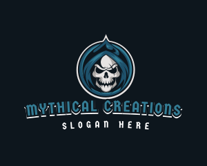 Monster Skull Reaper logo design