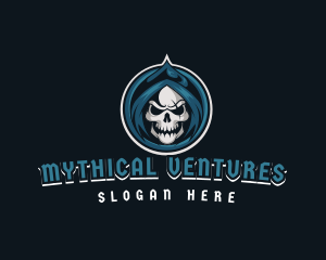 Monster Skull Reaper logo design