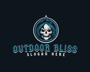 Monster Skull Reaper logo design