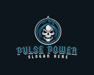 Monster Skull Reaper logo design