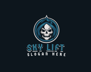 Monster Skull Reaper logo design