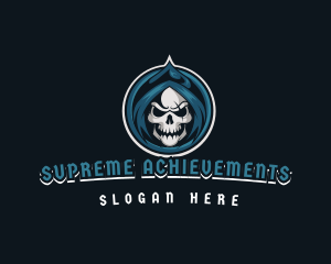 Monster Skull Reaper logo design