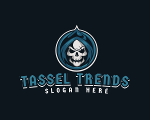 Monster Skull Reaper logo design