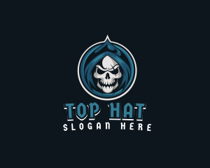 Monster Skull Reaper logo design