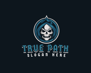 Monster Skull Reaper logo design