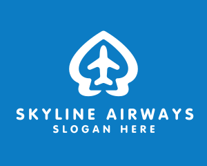 Plane Spade Airline logo design