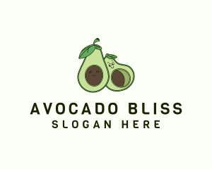 Happy Avocado Fruit logo