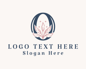 Flower Leaf Letter O logo