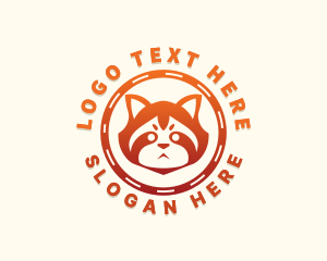 Red Panda Animal logo