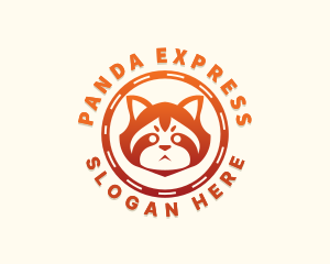 Red Panda Animal logo