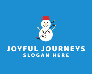Christmas Snowman Holiday logo