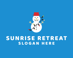 Christmas Snowman Holiday logo