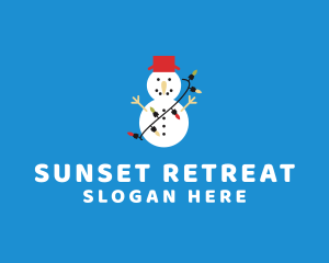 Christmas Snowman Holiday logo