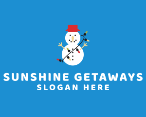 Christmas Snowman Holiday logo