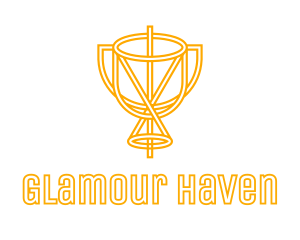 Yellow Chalice Outline logo