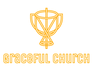 Yellow Chalice Outline logo