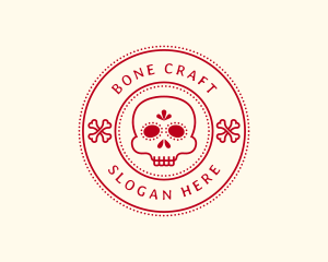 Calavera Skull Bone  logo design