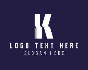 Creative Advertising Letter K logo