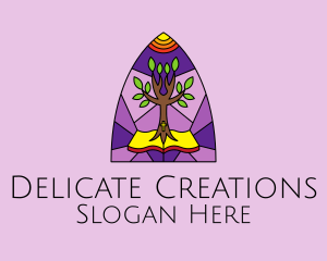 Stained Glass Bible Eco logo design