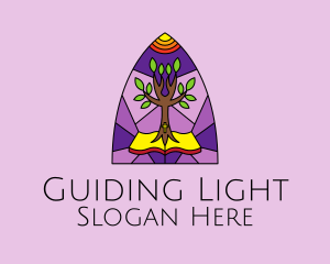 Stained Glass Bible Eco logo design