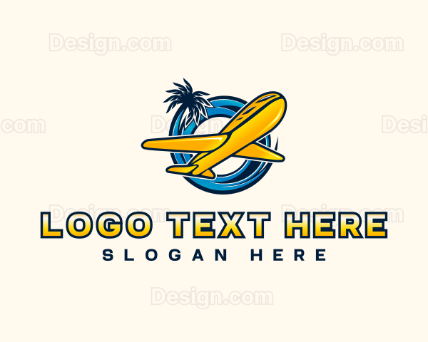 Airplane Flight Travel Logo