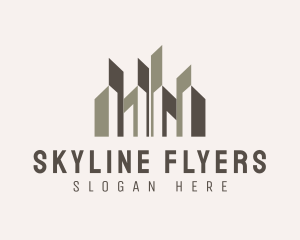 Urban City Building Skyscraper logo design