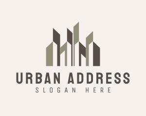 Urban City Building Skyscraper logo design