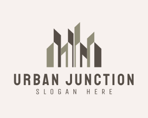 Urban City Building Skyscraper logo design