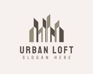 Urban City Building Skyscraper logo design