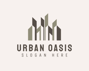 Urban City Building Skyscraper logo design