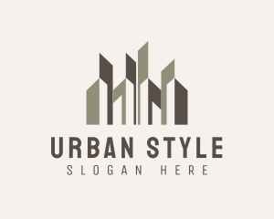 Urban City Building Skyscraper logo design