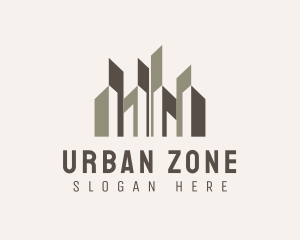 Urban City Building Skyscraper logo design