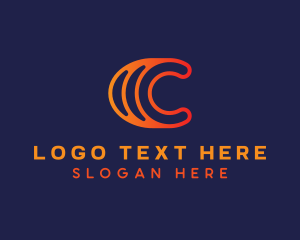 Letter C - Modern Digital Letter C logo design