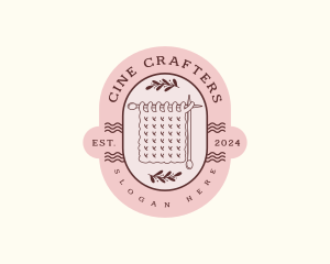 Handcrafted Knitting Blanked logo design