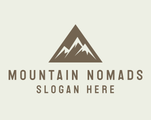 Mountain Climbing Triangle logo design