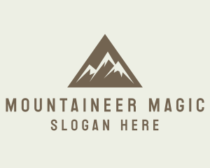 Mountain Climbing Triangle logo design