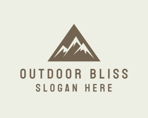 Mountain Climbing Triangle logo design