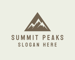 Mountain Climbing Triangle logo