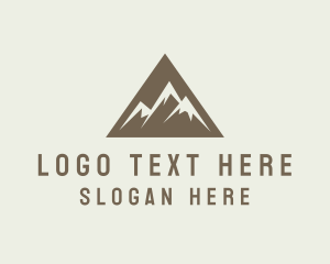 Hike - Mountain Climbing Triangle logo design