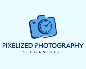 Camera Timer Clock logo design