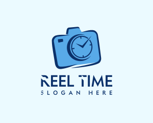 Camera Timer Clock logo design