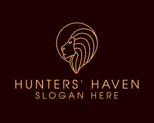 Hunter Lion Safari  logo design