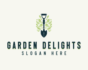 Yard Gardening Shovel logo design