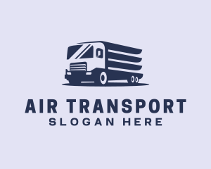 Blue Truck Shipping logo design