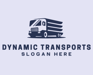 Blue Truck Shipping logo design