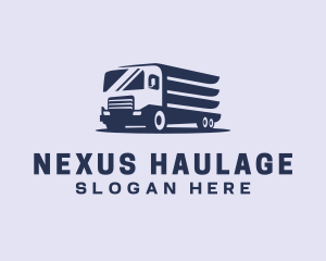 Blue Truck Shipping logo design