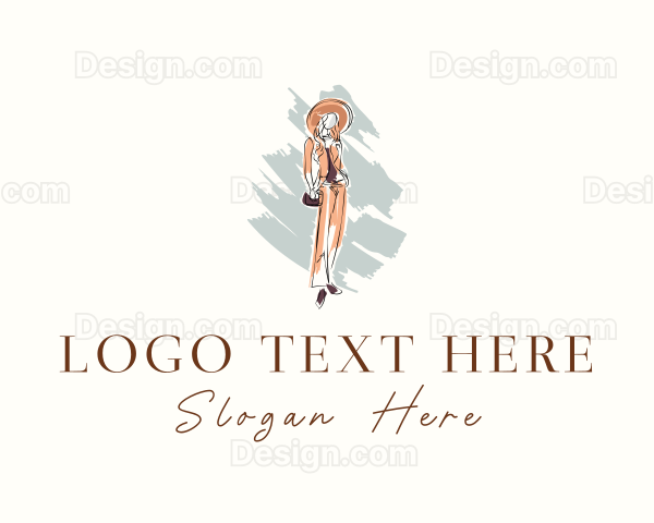 Woman Fashion Model Logo